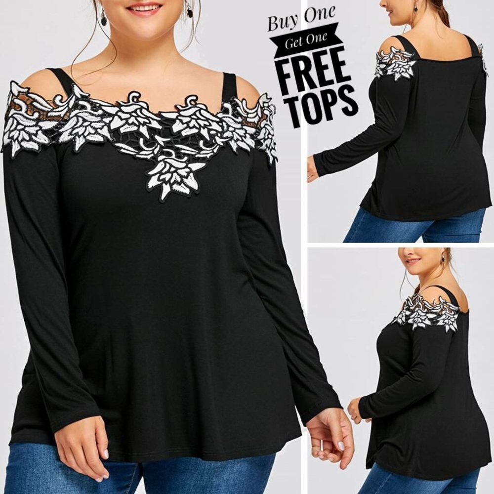 Long Sleeve Embroidered Top